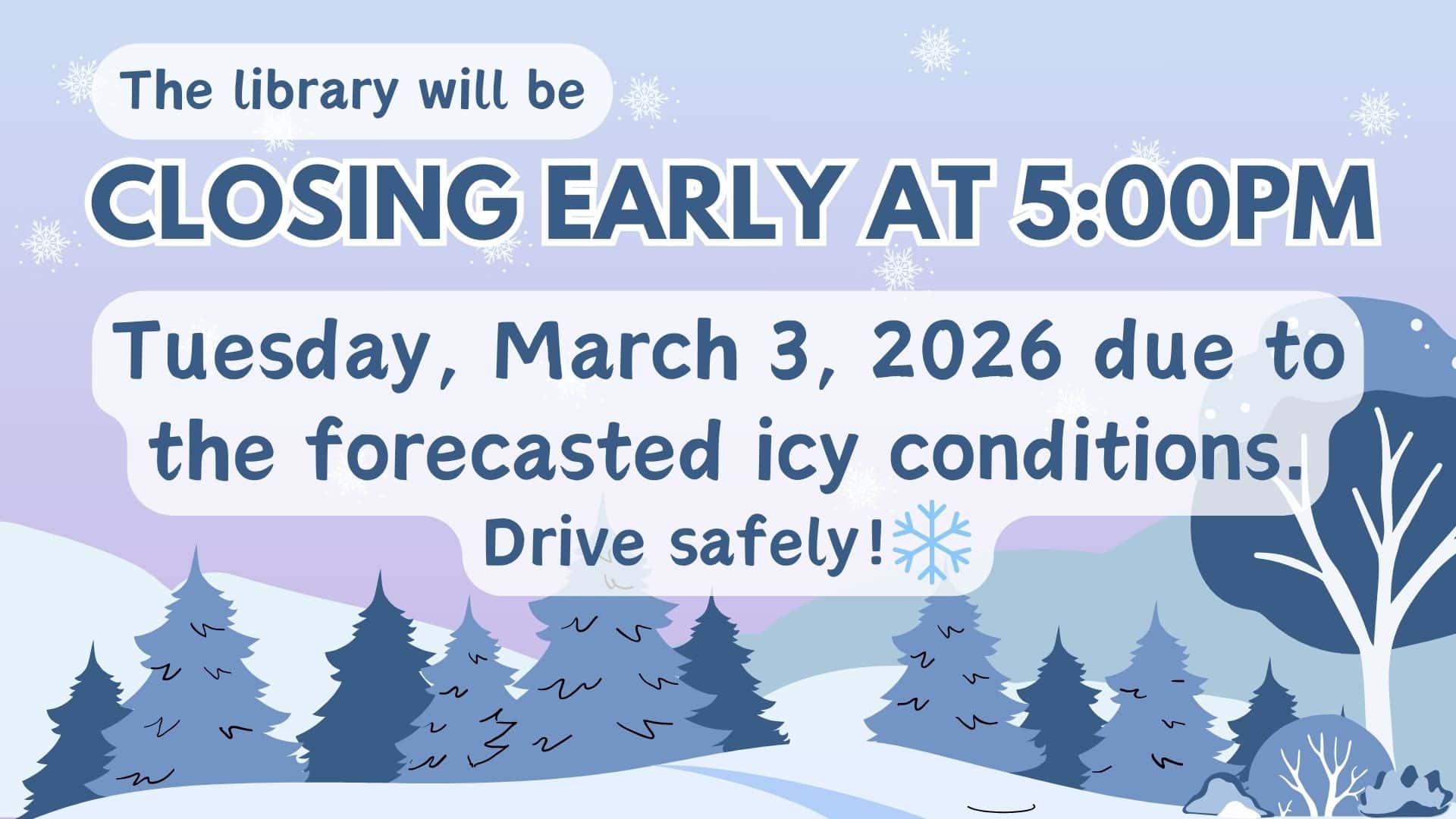 delayed opening inclement weather