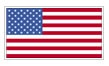 The image shows the flag of the United States, featuring thirteen red and white stripes and fifty white stars on a blue field in the upper left corner.